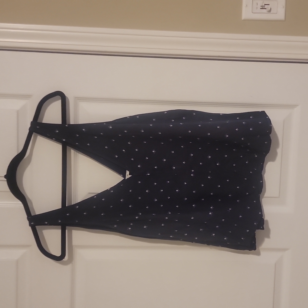 Blue Poka Dot Shirt